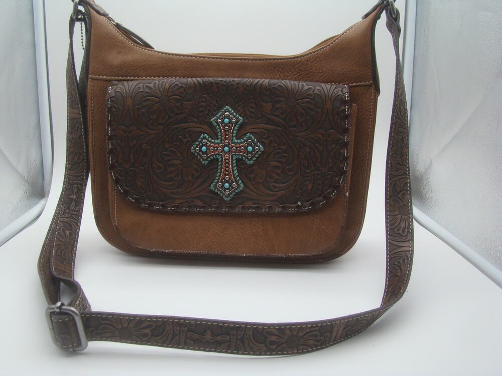 Blazin Roxx Leather Western Harper Conceal Carry Handbag
